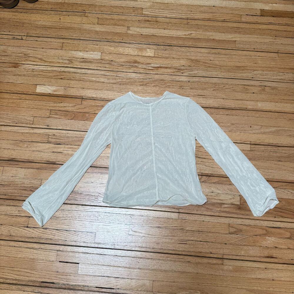 Uniqlo x Mame Kurogouchi Sheer Crew Neck Top — S